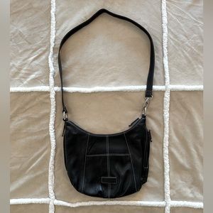 Tignanello Black Leather Shoulder or Crossbody Bag